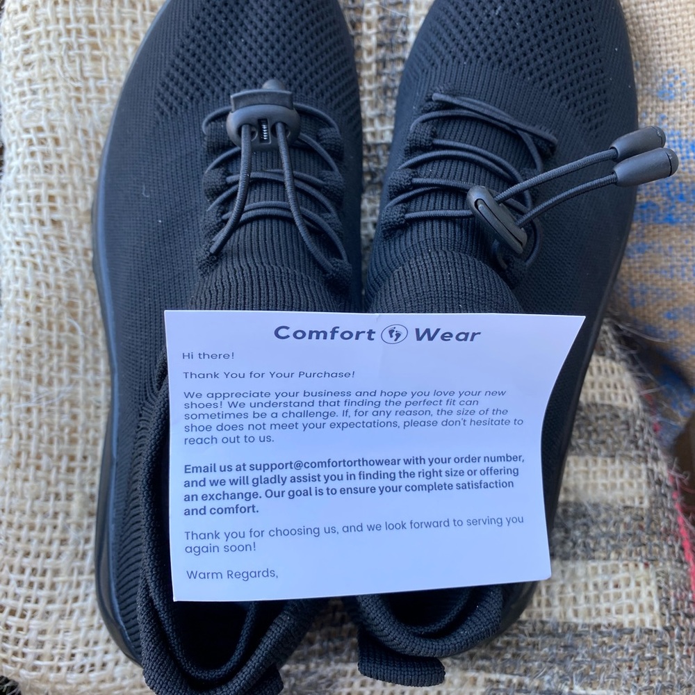Black Athletic Shoes with Supportive Sole